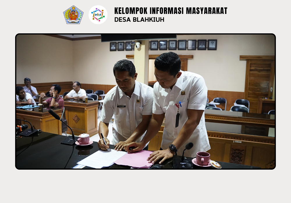 Serah Terima Pekerjaan Pembangunan Bale Gong Jaba Sisi Pura Khayangan Tiga Pikah - Image 7