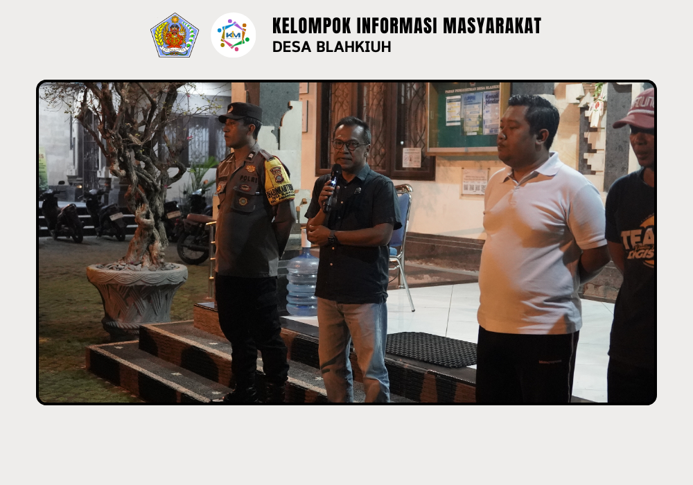 Linmas Desa Blahkiuh Melaksanakan Ronda di Wilayah Desa Blahkiuh - Image 4