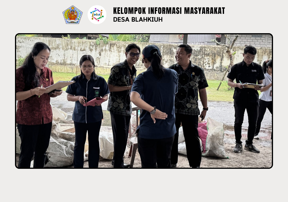 KEGIATAN MONEV DLHK PROVINSI BALI & PPLH BALI KE TPST 3R KUBON AMPAS SARI DESA BLAHKIUH - Image 4