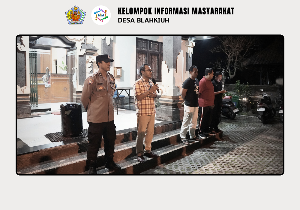 Linmas Desa Blahkiuh Melaksanakan Ronda di Wilayah Desa Blahkiuh - Image 4