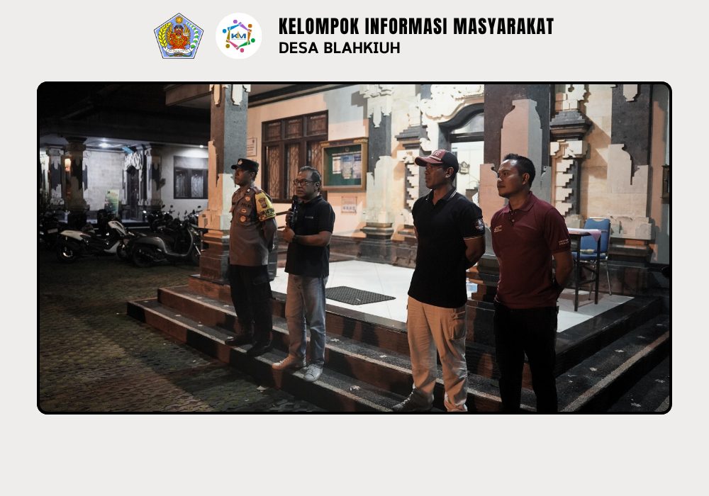 Linmas Desa Blahkiuh Melaksanakan Ronda di Wilayah Desa Blahkiuh - Image 6