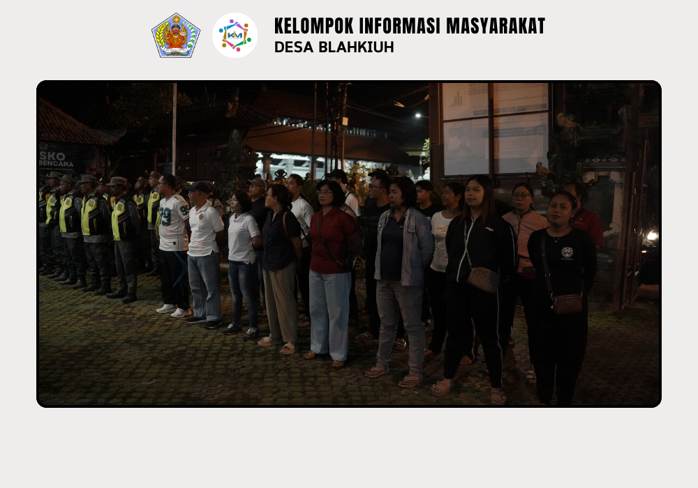 Linmas Desa Blahkiuh Melaksanakan Ronda di Wilayah Desa Blahkiuh - Image 3