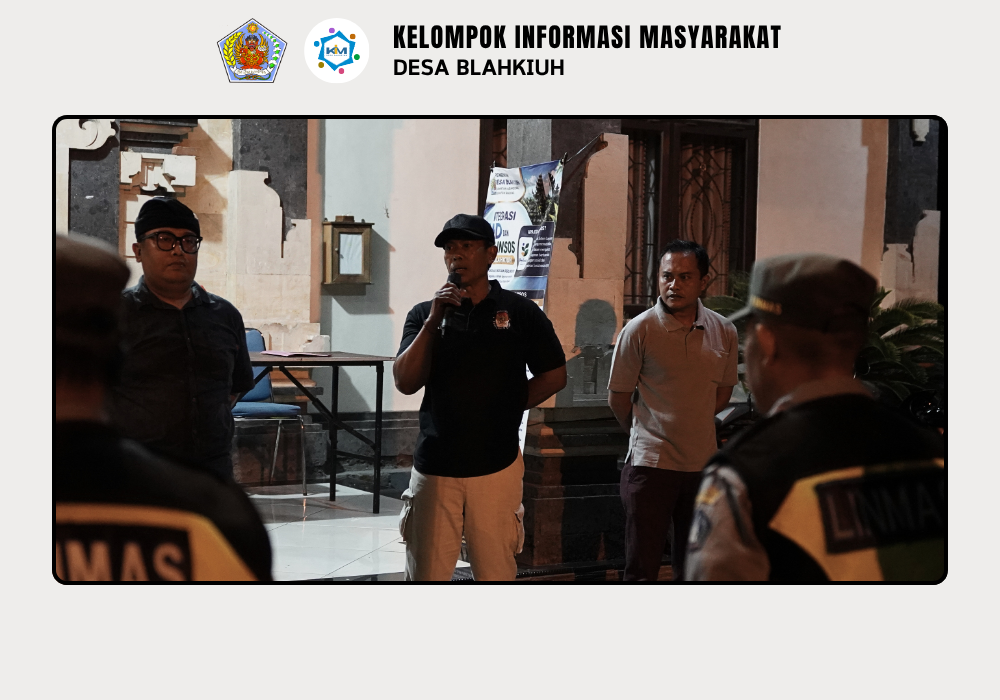 Linmas Desa Blahkiuh Melaksanakan Ronda di Wilayah Desa Blahkiuh - Image 8