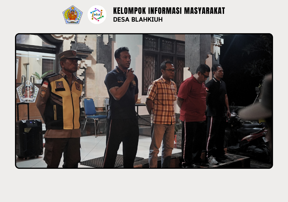 Linmas Desa Blahkiuh Melaksanakan Ronda di Wilayah Desa Blahkiuh - Image 6