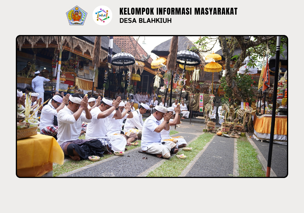 Nyaksiang Piodalan Mejabe Jero di Pura Dalem Swargan Banjar Kembangsari, Desa Blahkiuh - Image 6