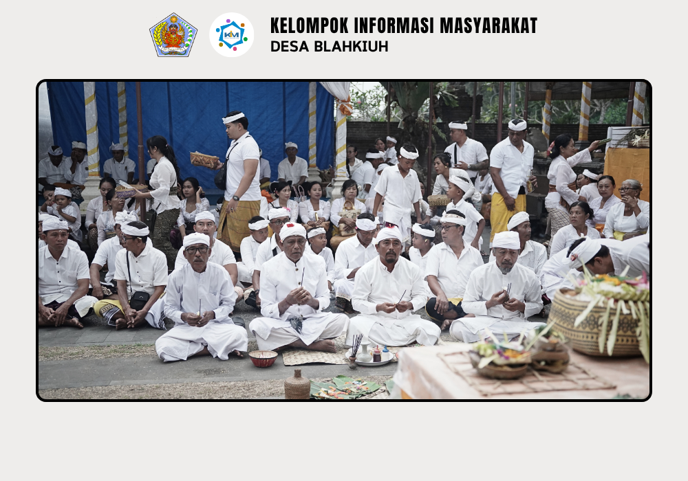 UPACARA NGODAK IDA TAPAKAN RATU SAKTI PURA DALEM GEDE DESA ADAT BLAHKIUH - Image 3
