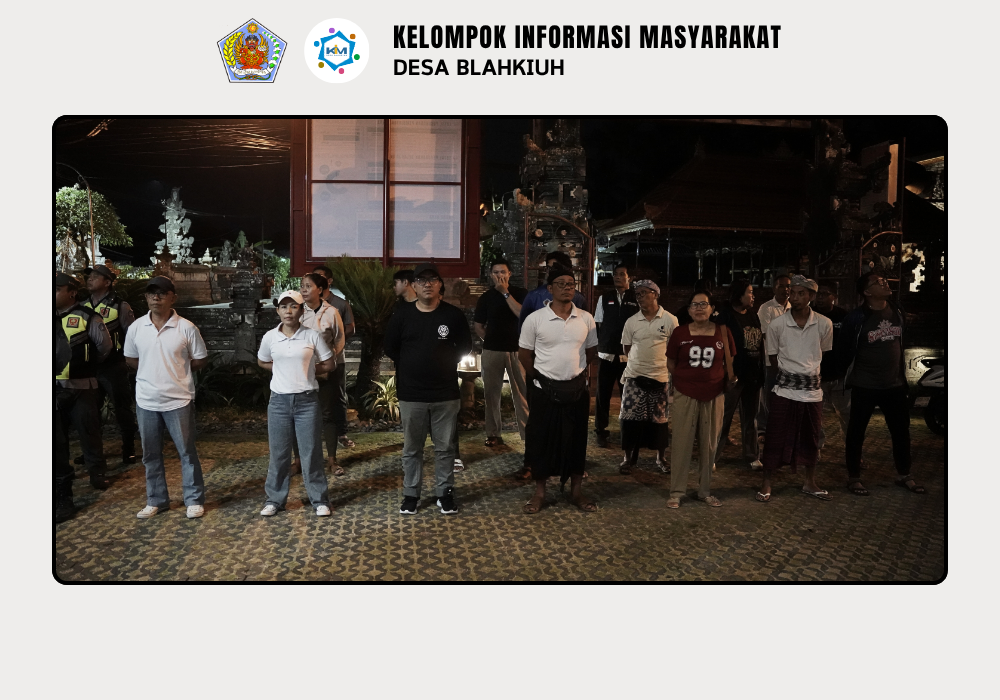 Linmas Desa Blahkiuh Melaksanakan Ronda di Wilayah Desa Blahkiuh - Image 7