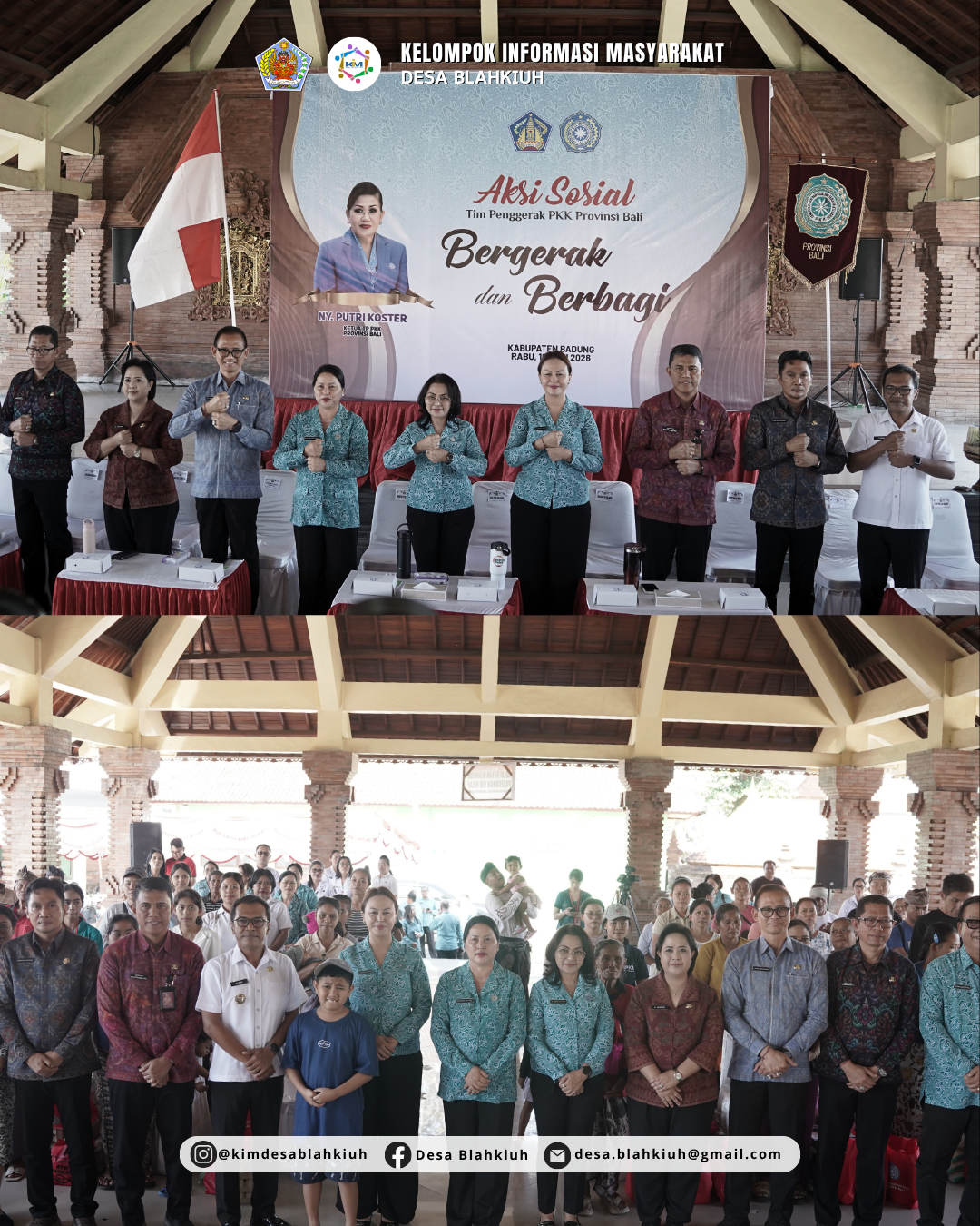 AKSI SOSIAL “BERGERAK DAN BERBAGI” PKK PROVINSI BALI DI DESA BLAHKIUH - Image 6