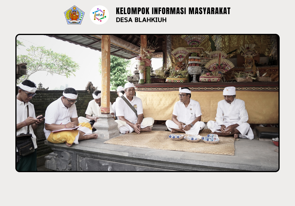 Serah Terima Upakara Piodalan di Pura Dalem Sedahan Br. Kembangsari dan Pura Dalem Maspahit Banjar Ulapan II Desa Blahkiuh - Image 2