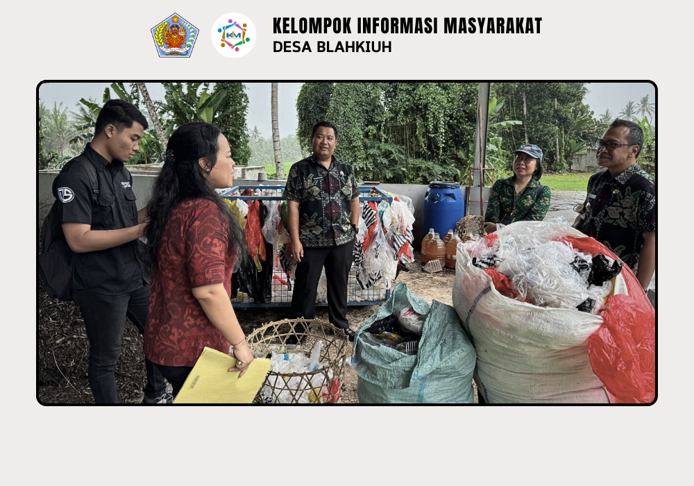 KEGIATAN MONEV DLHK PROVINSI BALI & PPLH BALI KE TPST 3R KUBON AMPAS SARI DESA BLAHKIUH - Image 7