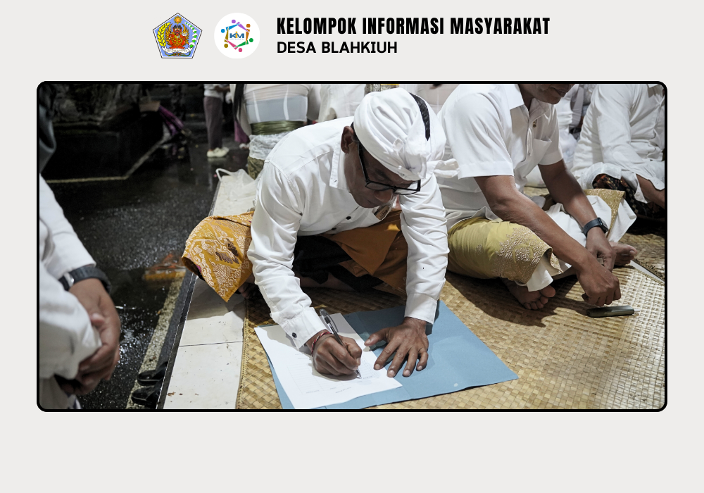 Kegiatan Serah Terima Upakara Piodalan di Pura Dalem Suci Br. Tengah dan Pura Manik Angkeran Br. Ulapan I, Desa Blahkiuh - Image 9