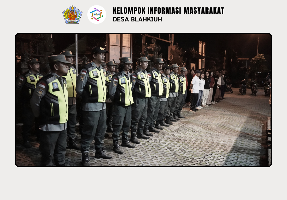 Linmas Desa Blahkiuh Melaksanakan Ronda di Wilayah Desa Blahkiuh - Image 2
