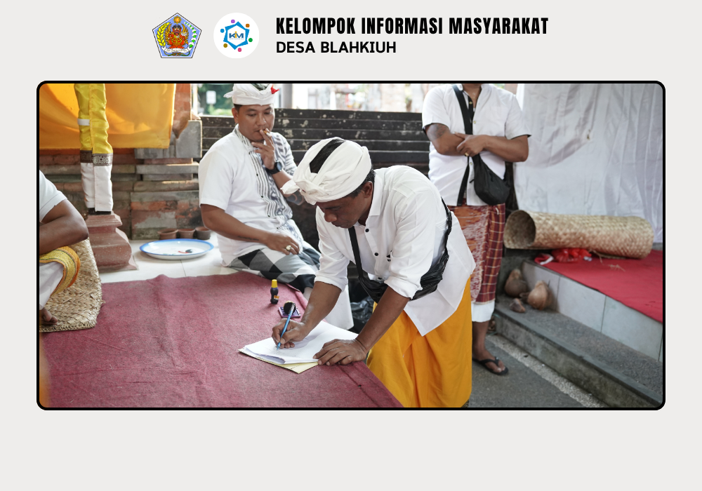 Kegiatan Serah Terima Upakara Piodalan di Pura Manik Angkeran Br. Ulapan I, Desa Blahkiuh - Image 8