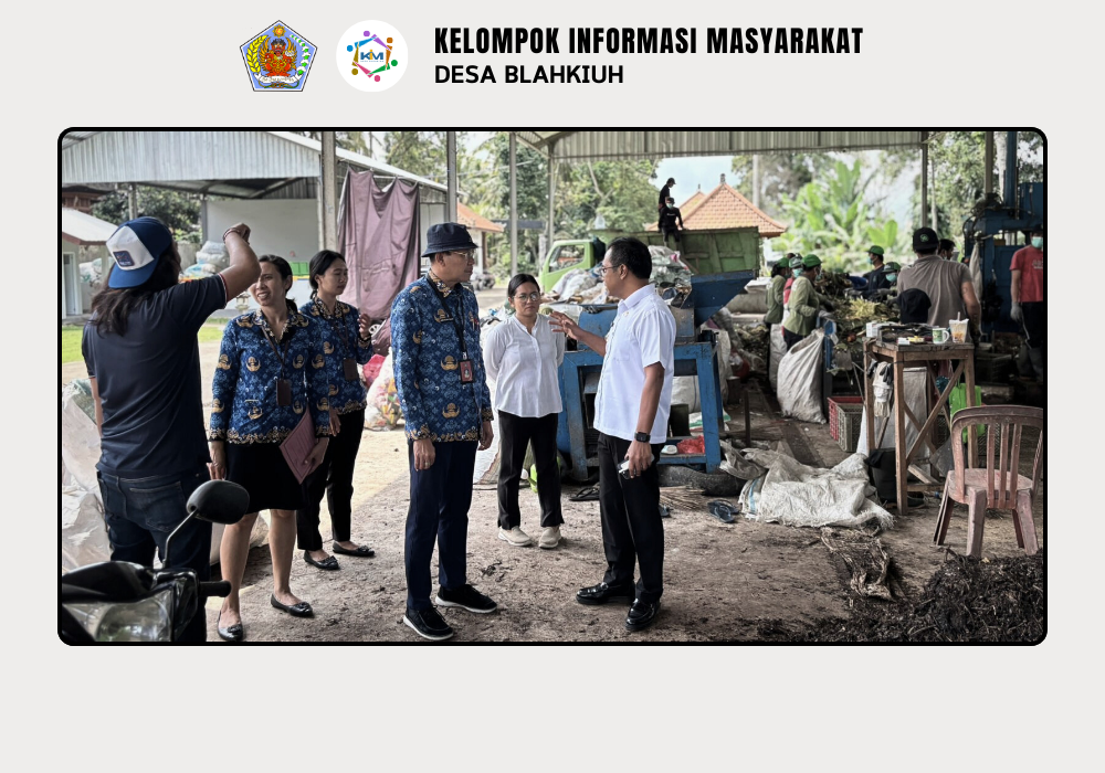 Kunjungan dari DLHK Kabupaten Badung ke TPS 3R Kubon Ampas Sari Desa Blahkiuh - Image 2