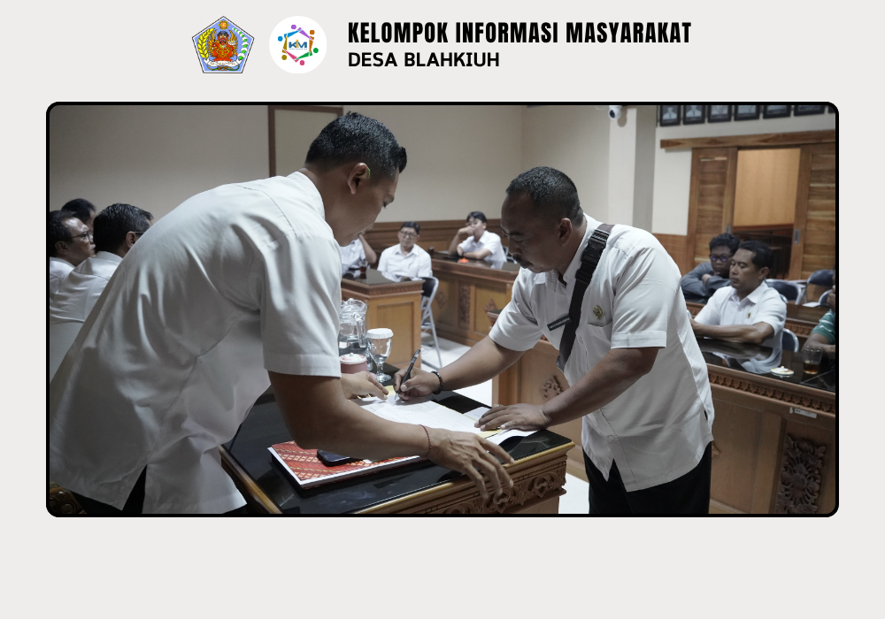 Serah Terima Pekerjaan Pembuatan Pelindung Gedung dan Kanopi TPS 3R Kubon Ampas Sari Desa Blahkiuh - Image 8