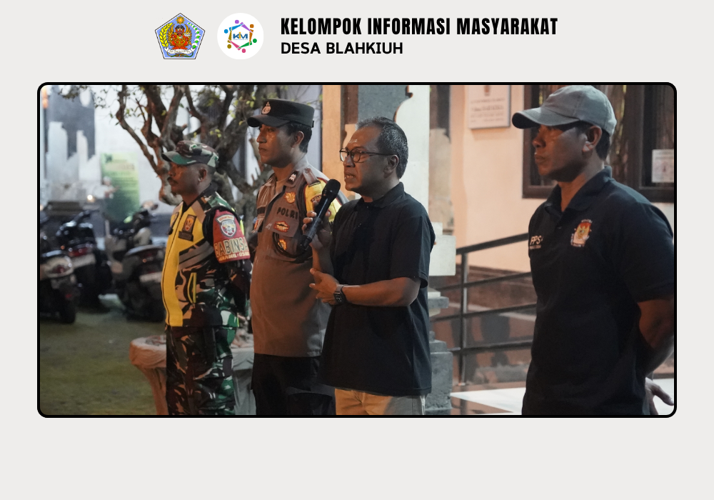 Linmas Desa Blahkiuh Melaksanakan Ronda di Wilayah Desa Blahkiuh - Image 8