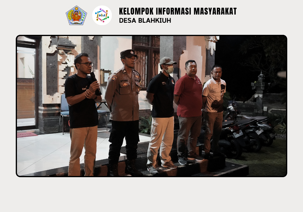 Linmas Desa Blahkiuh Melaksanakan Ronda di Wilayah Desa Blahkiuh - Image 4