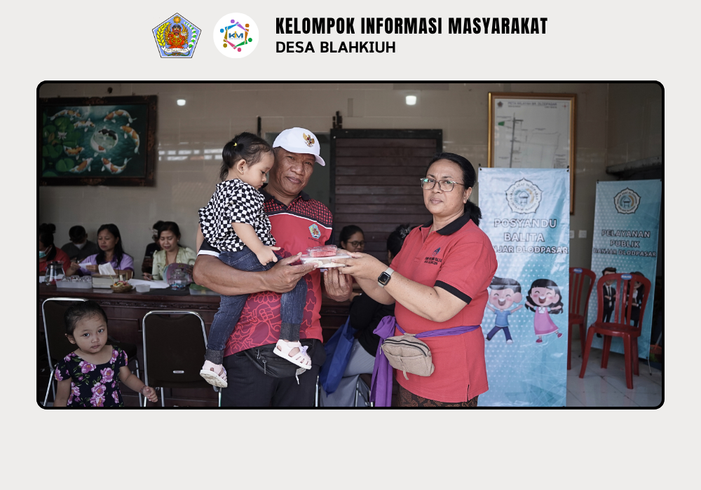 Kegiatan Posyandu Balita di Wilayah Banjar Dlodpasar