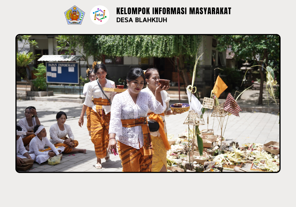 Upacara Dewa Yadnya Melaspas dan Mecaru Rsi Gana di SD No 2 Blahkiuh - Image 6