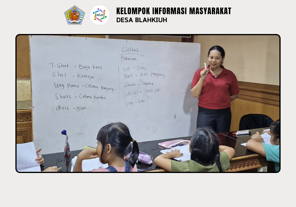 Kegiatan Bimbingan Belajar Bahasa Inggris di Desa Blahkiuh - Image 4