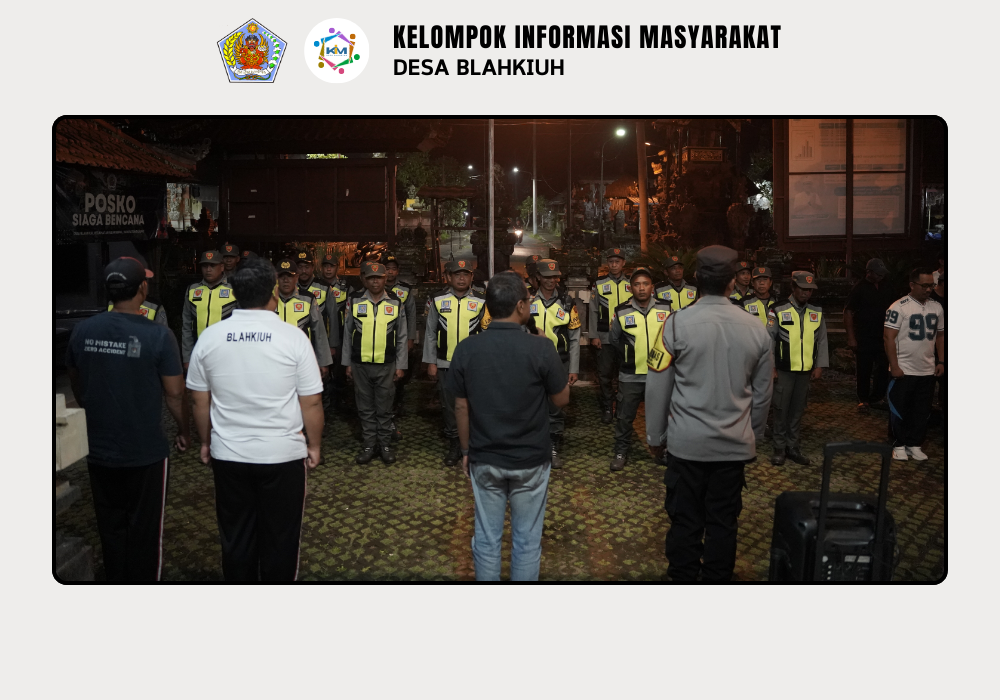 Linmas Desa Blahkiuh Melaksanakan Ronda di Wilayah Desa Blahkiuh - Image 2