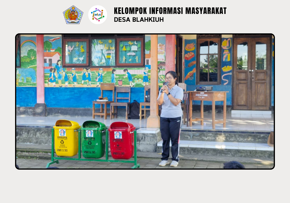 Ketua TP PKK Desa Blahkiuh dan Koordinator TPS 3R Kubon Ampas Sari Berikan Edukasi Pengelolaan Sampah di SD No. 3 Bongkasa - Image 5