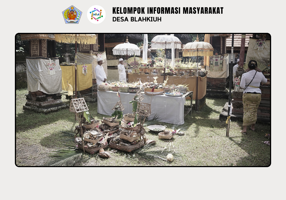 Kegiatan Serah Terima Upakara Piodalan di Pura Entap Sai, Banjar Benehkawan, Desa Blahkiuh - Image 2