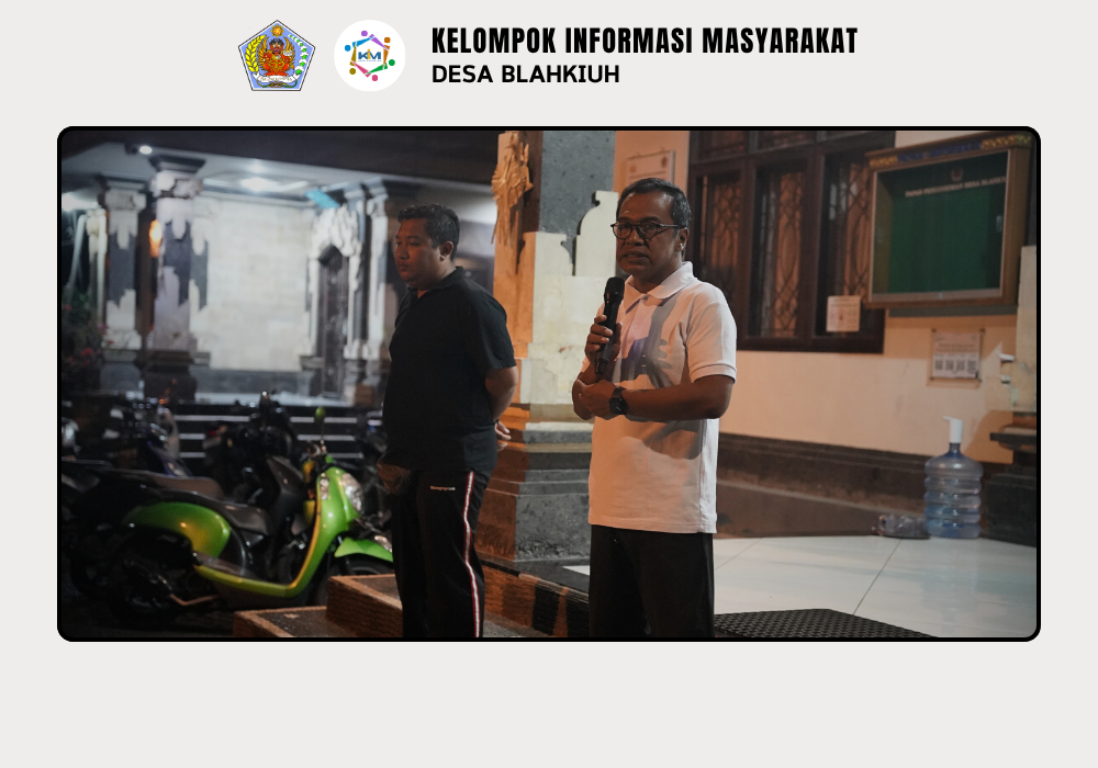 Linmas Desa Blahkiuh Melaksanakan Ronda di Wilayah Desa Blahkiuh - Image 6