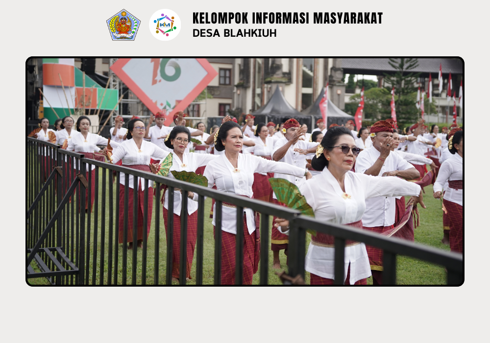 Lansia Desa Blahkiuh turut Memeriahkan HUT Mangupura 2025 dalam Pementasan Tari Janger - Image 6