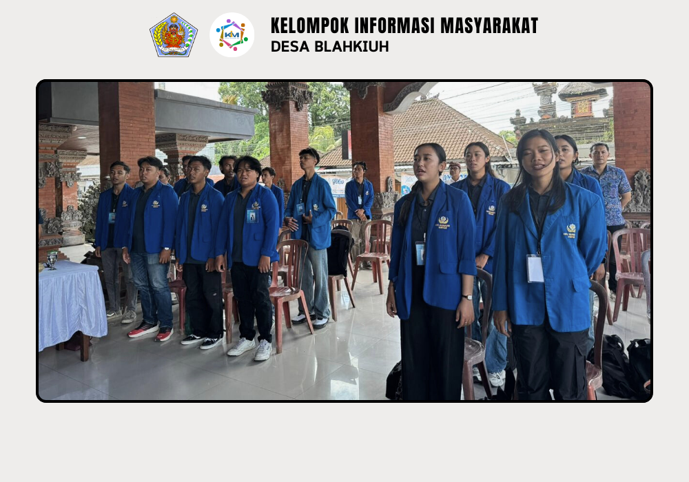 MONITORING DAN EVALUASI KKN-PMM DESA BLAHKIUH OLEH WAKIL REKTOR I UNIVERSITAS WARMADEWA - Image 3