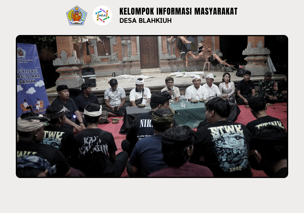 Pembinaan Pementasan Seni Budaya (Pengerupukan) dan Sosialisasi Pengelolaan Sampah Berbasis Sumber di Desa Blahkiuh - Image 3