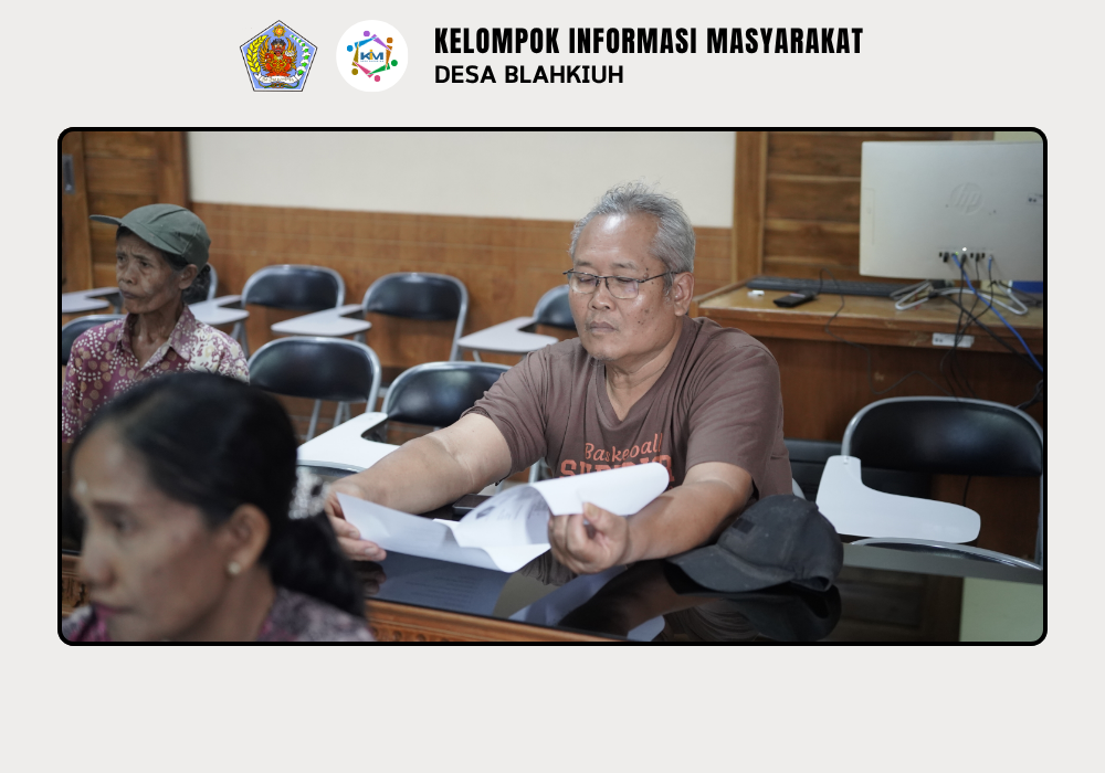 Penyampaian Data Nomor Rekening Penerima Bantuan Sosial Penyandang Disabilitas di Desa Blahkiuh - Image 8