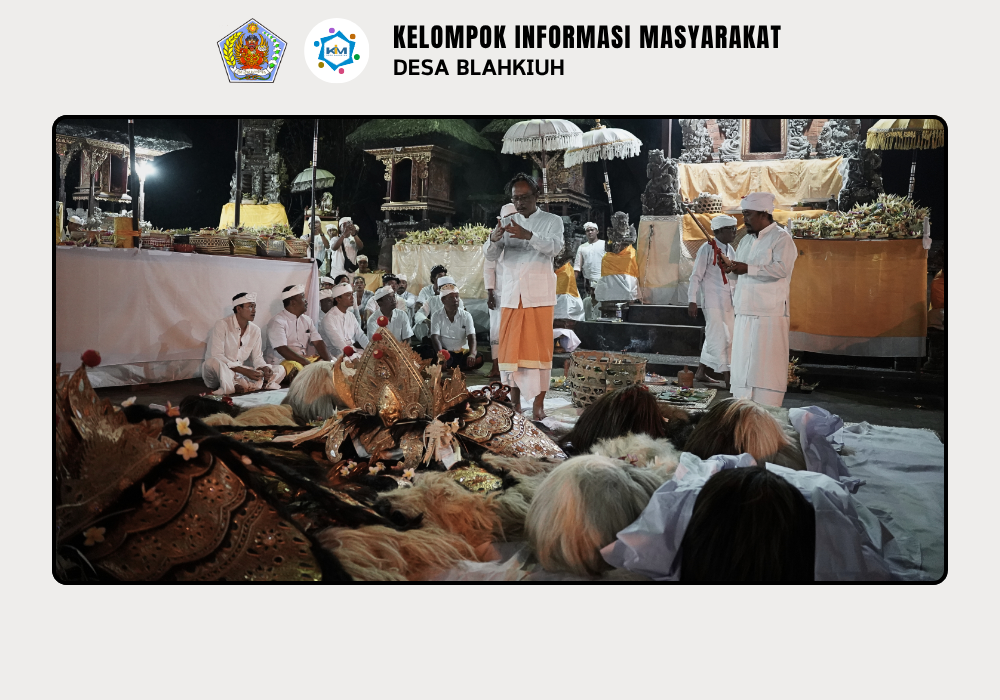 UPACARA NGODAK IDA TAPAKAN RATU SAKTI PURA DALEM GEDE DESA ADAT BLAHKIUH - Image 7