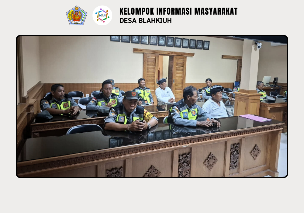 Rapat Rutin Linmas Desa Blahkiuh, Bahas Ronda Malam dan Evaluasi Kegiatan - Image 3