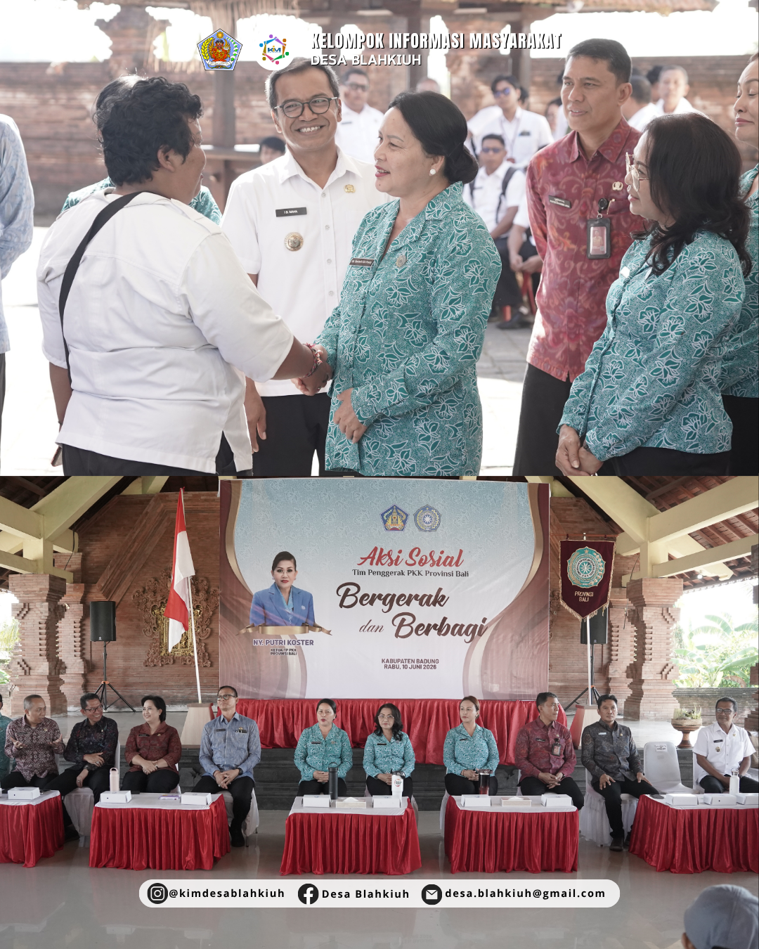 AKSI SOSIAL “BERGERAK DAN BERBAGI” PKK PROVINSI BALI DI DESA BLAHKIUH - Image 2