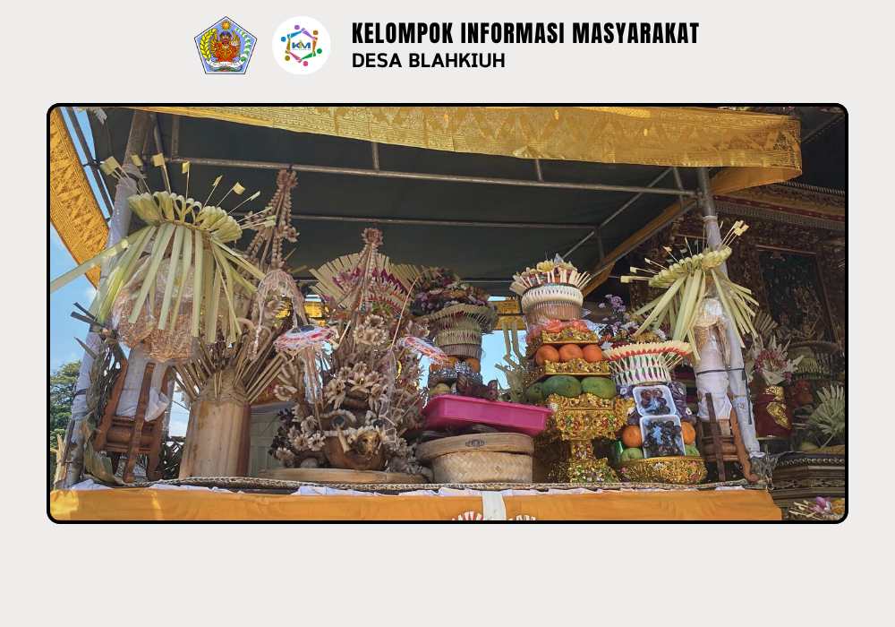 Kegiatan Serah Terima Upakara Piodalan di Pura Melanting Banjar Tengah, Desa Blahkiuh - Image 3