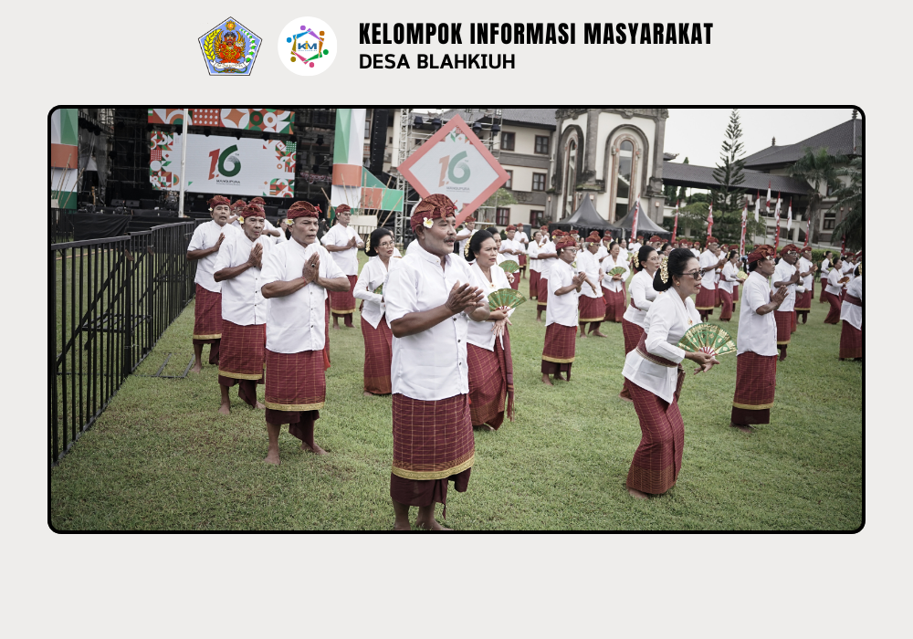 Lansia Desa Blahkiuh turut Memeriahkan HUT Mangupura 2025 dalam Pementasan Tari Janger - Image 3