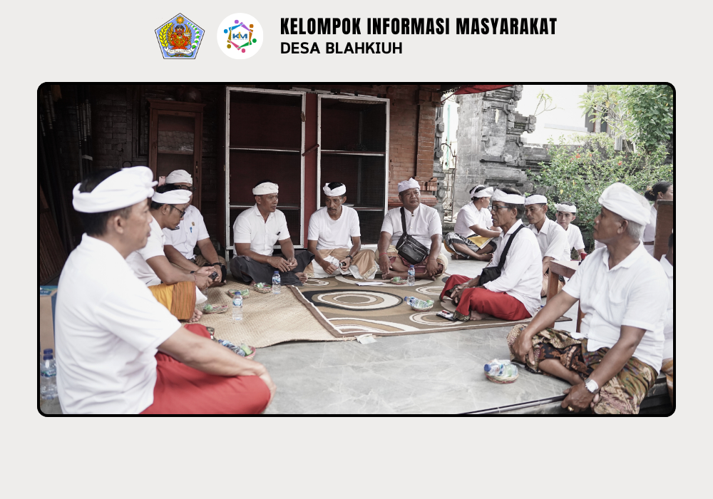 Serah Terima Upakara Piodalan di Pura Prajapati Kembengan, Pura Samuantiga, Pura Pande Samuantiga, Pura Panti Pande Tonja, dan  Pura Melanting Banjar Ulapan II, Desa Blahkiuh - Image 5