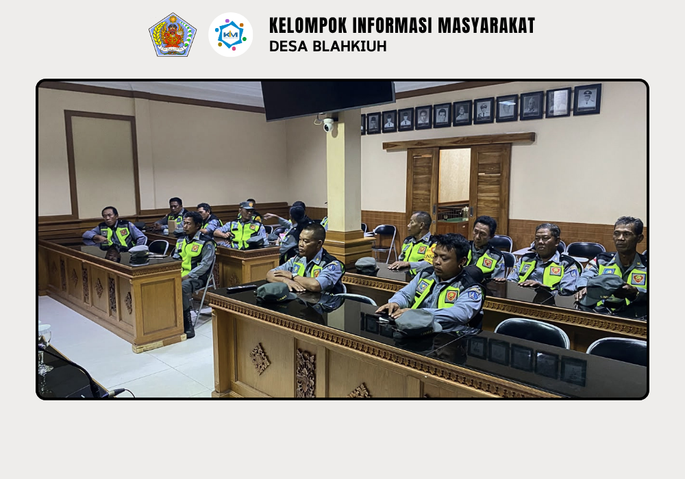 Linmas Desa Blahkiuh Melaksanakan Ronda di Wilayah Desa Blahkiuh - Image 3