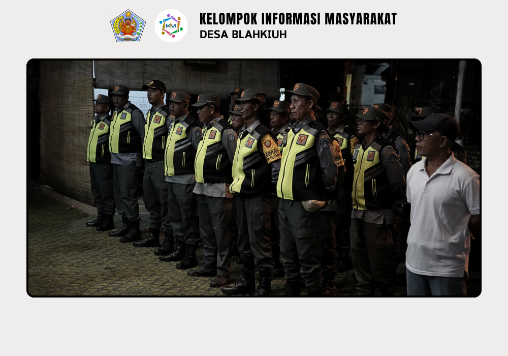 Linmas Desa Blahkiuh Melaksanakan Ronda di Wilayah Desa Blahkiuh - Image 8