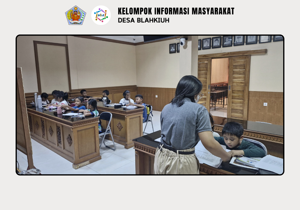 Kegiatan Bimbingan Belajar Bahasa Inggris di Desa Blahkiuh