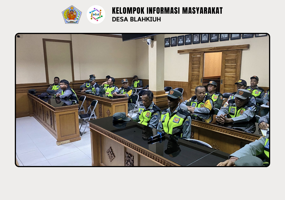 RAPAT RUTIN LINMAS DESA BLAHKIUH - Image 5