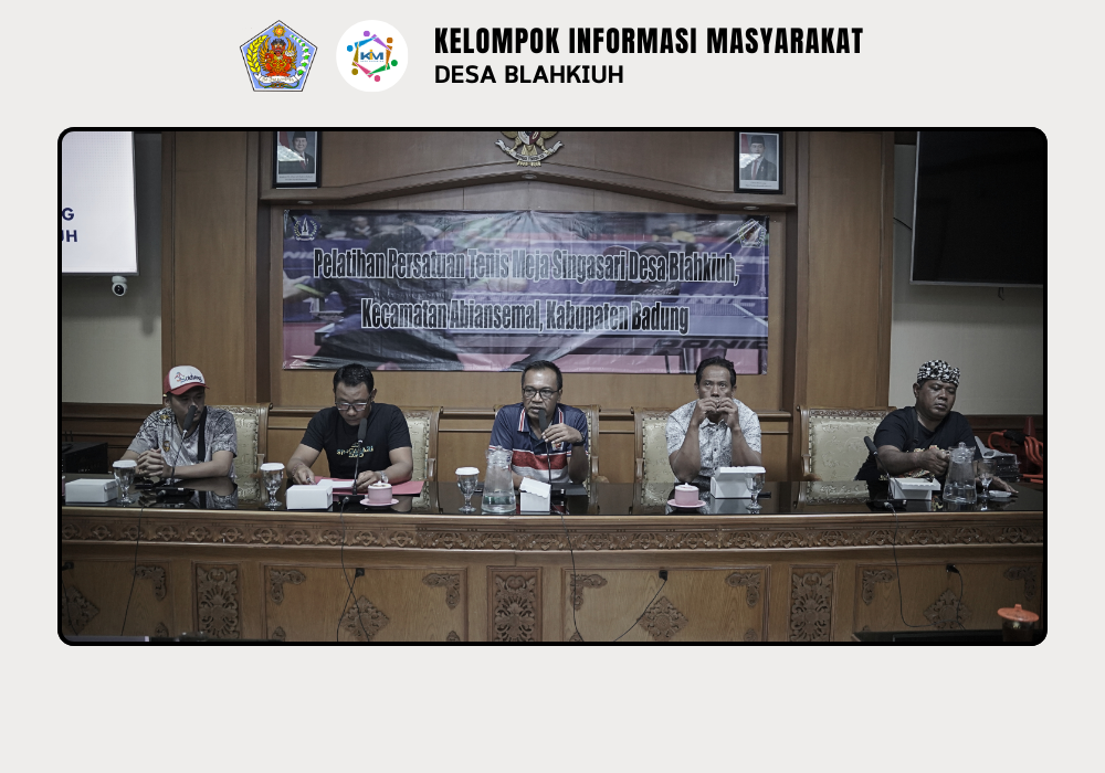 PEMBINAAN OLAHRAGA TENIS MEJA DESA BLAHKIUH UNTUK MENINGKATKAN KUALITAS DAN PENCARIAN BIBIT BARU - Image 2