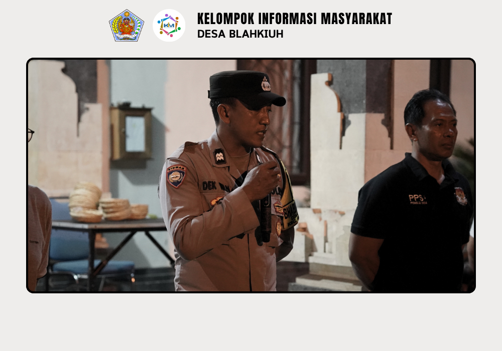 Linmas Desa Blahkiuh Melaksanakan Ronda di Wilayah Desa Blahkiuh - Image 8