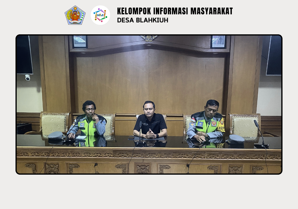 Rapat Rutin Linmas Desa Blahkiuh, Bahas Ronda Malam dan Evaluasi Kegiatan