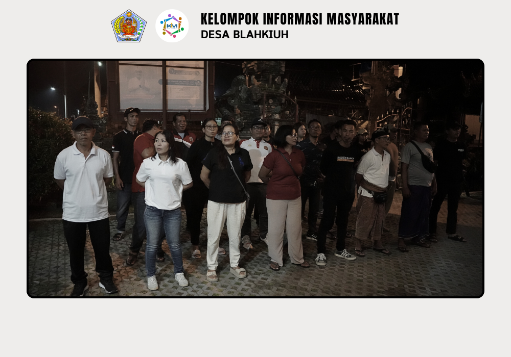 Linmas Desa Blahkiuh Melaksanakan Ronda di Wilayah Desa Blahkiuh - Image 3