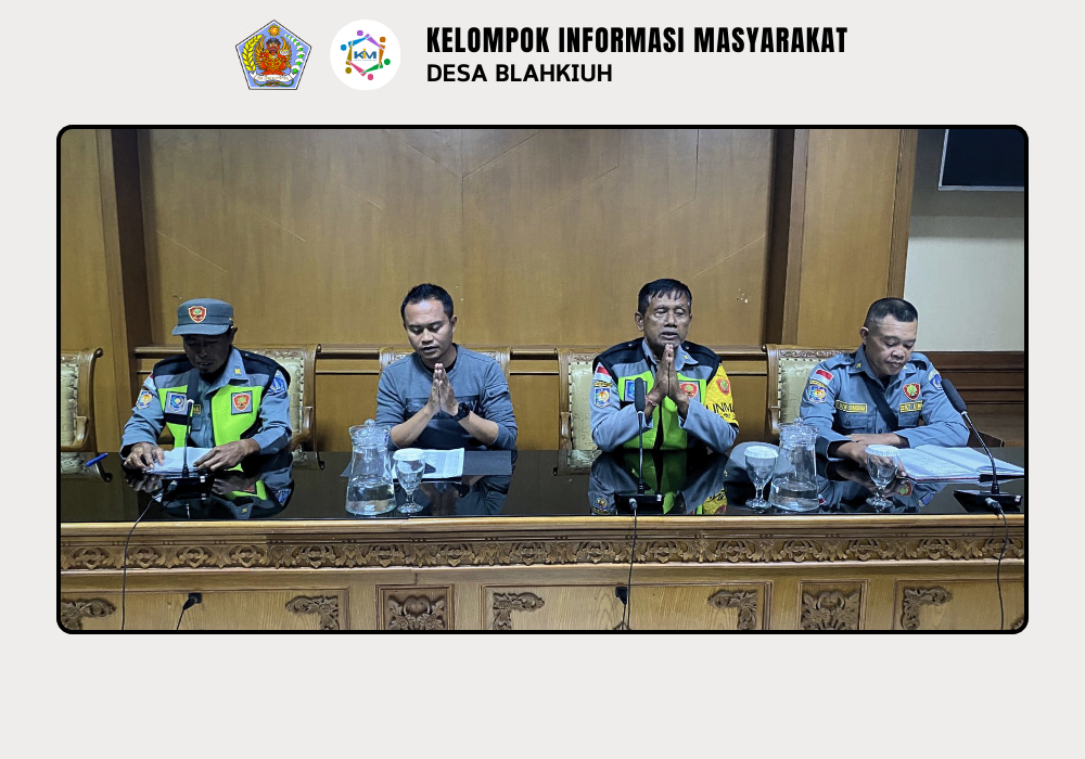 RAPAT RUTIN LINMAS DESA BLAHKIUH - Image 2