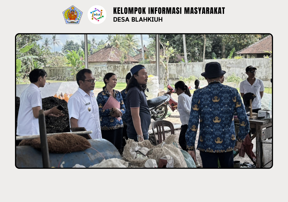 Kunjungan dari DLHK Kabupaten Badung ke TPS 3R Kubon Ampas Sari Desa Blahkiuh - Image 5