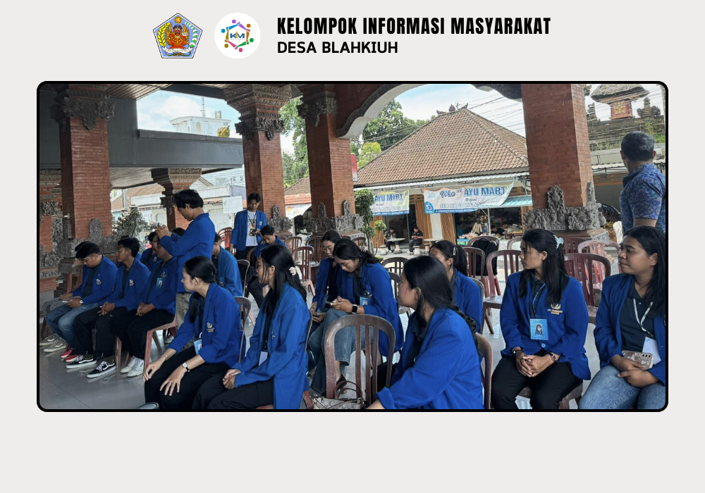 MONITORING DAN EVALUASI KKN-PMM DESA BLAHKIUH OLEH WAKIL REKTOR I UNIVERSITAS WARMADEWA - Image 2