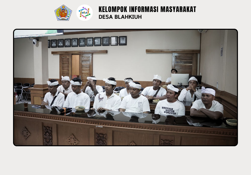 Rapat Koordinasi Persiapan Pengangkutan Sampah Gratis TPS 3R Kubon Ampas Sari Desa Blahkiuh - Image 2